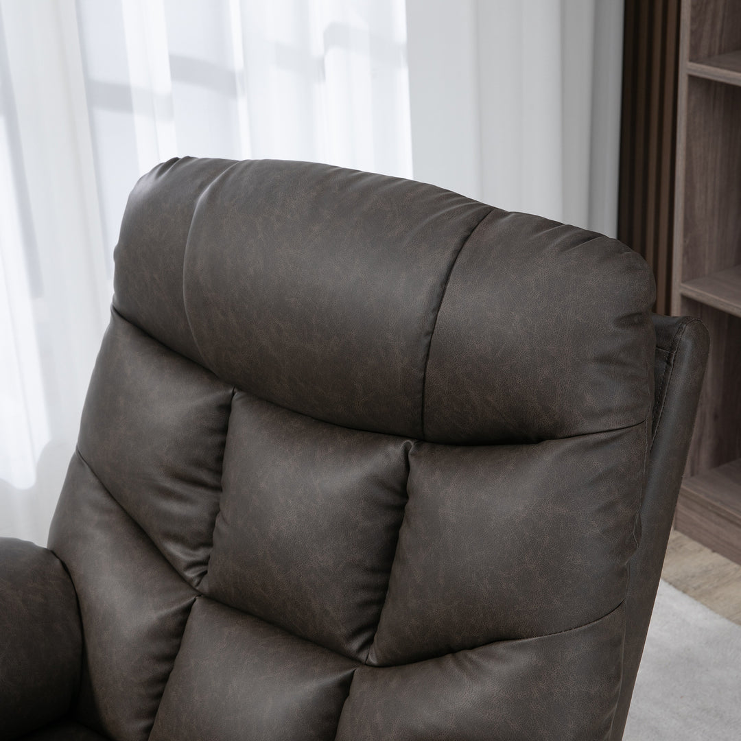 Single Leather Reclining Chair