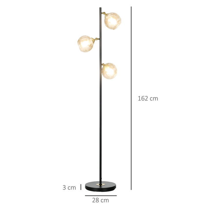 Tree Floor Lamp: Modern 3-Light Standing Luminaire for Bedrooms & Lounges