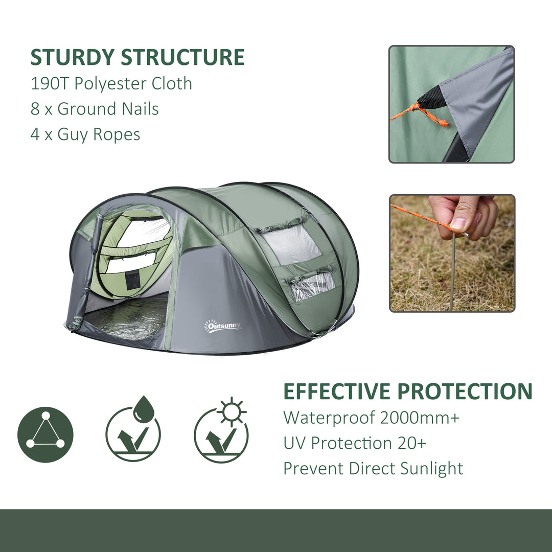 Camping Haven: 4-5 Person Pop-Up Tent