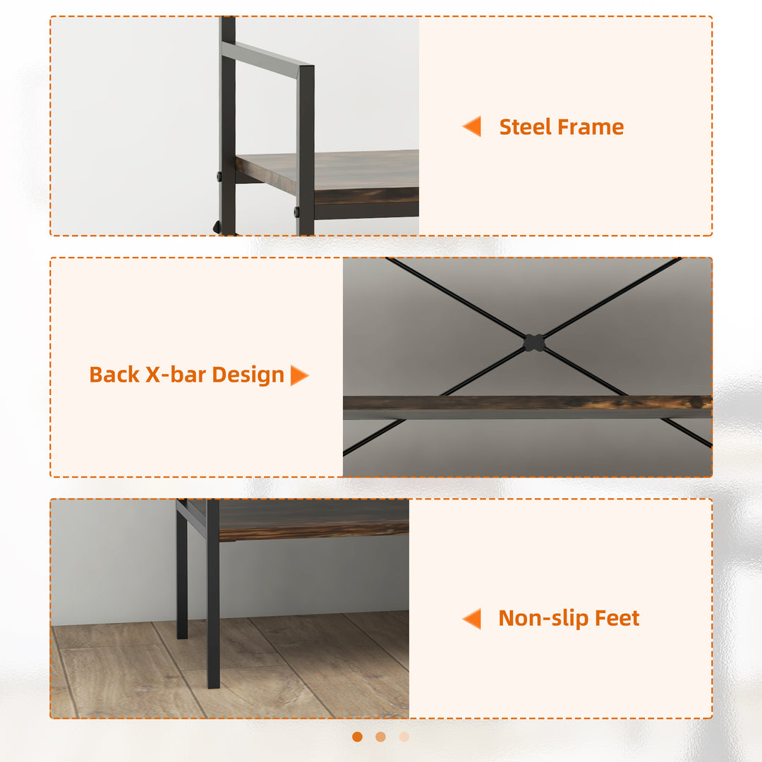 Kitchen Caddy: Baker's Rack with Microwave Shelf