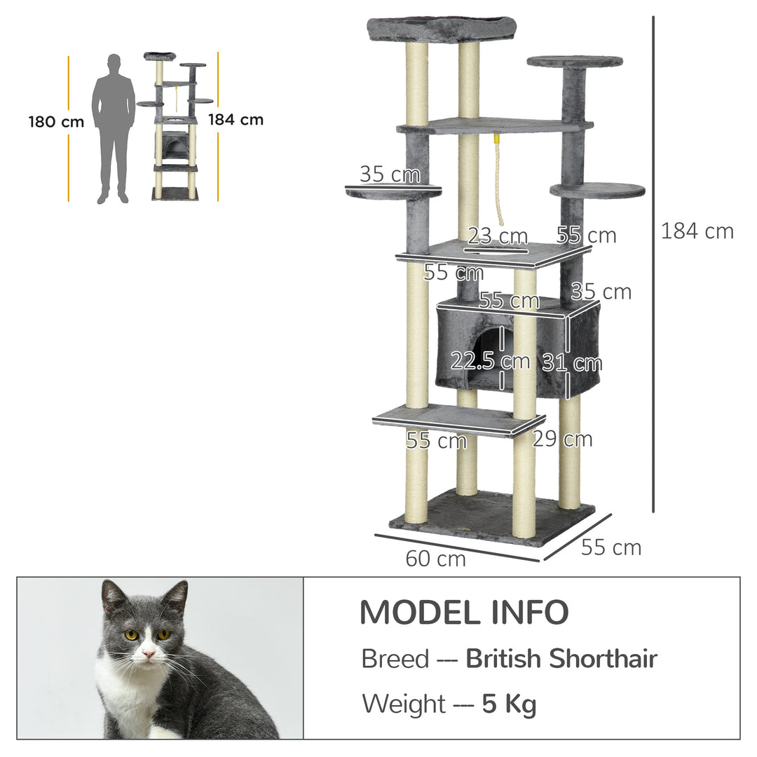 184cm Multi-Level Cat Tree