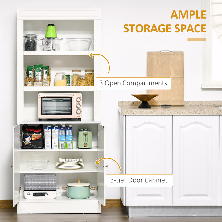 Kitchen Storage Cabinets with 6-tier Shelving