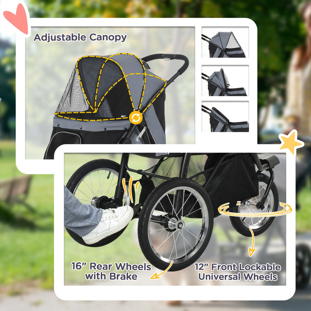 Pet Stroller Jogger for Medium Small Dogs