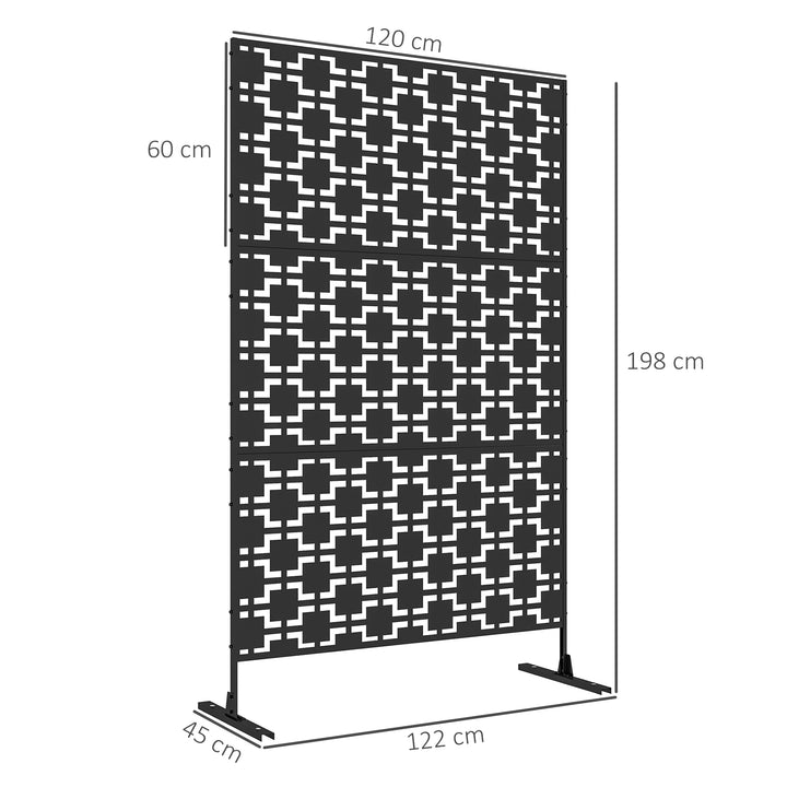 Metal Decorative Privacy Screen Outdoor Divider