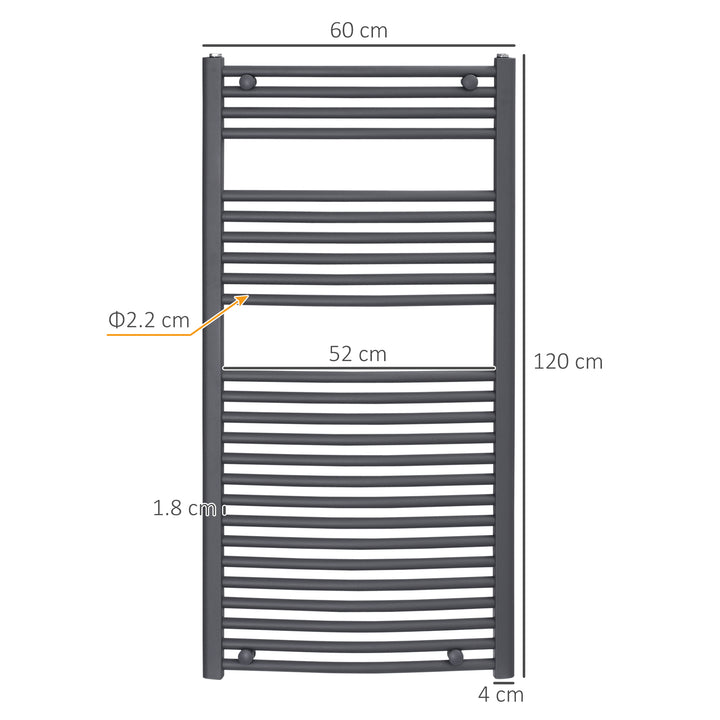 HOMCOM Heated Towel Rail