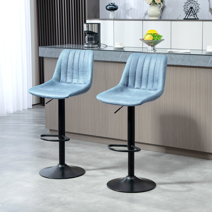 Adjustable Bar Chair Set of 2 Counter Height Bar Stools