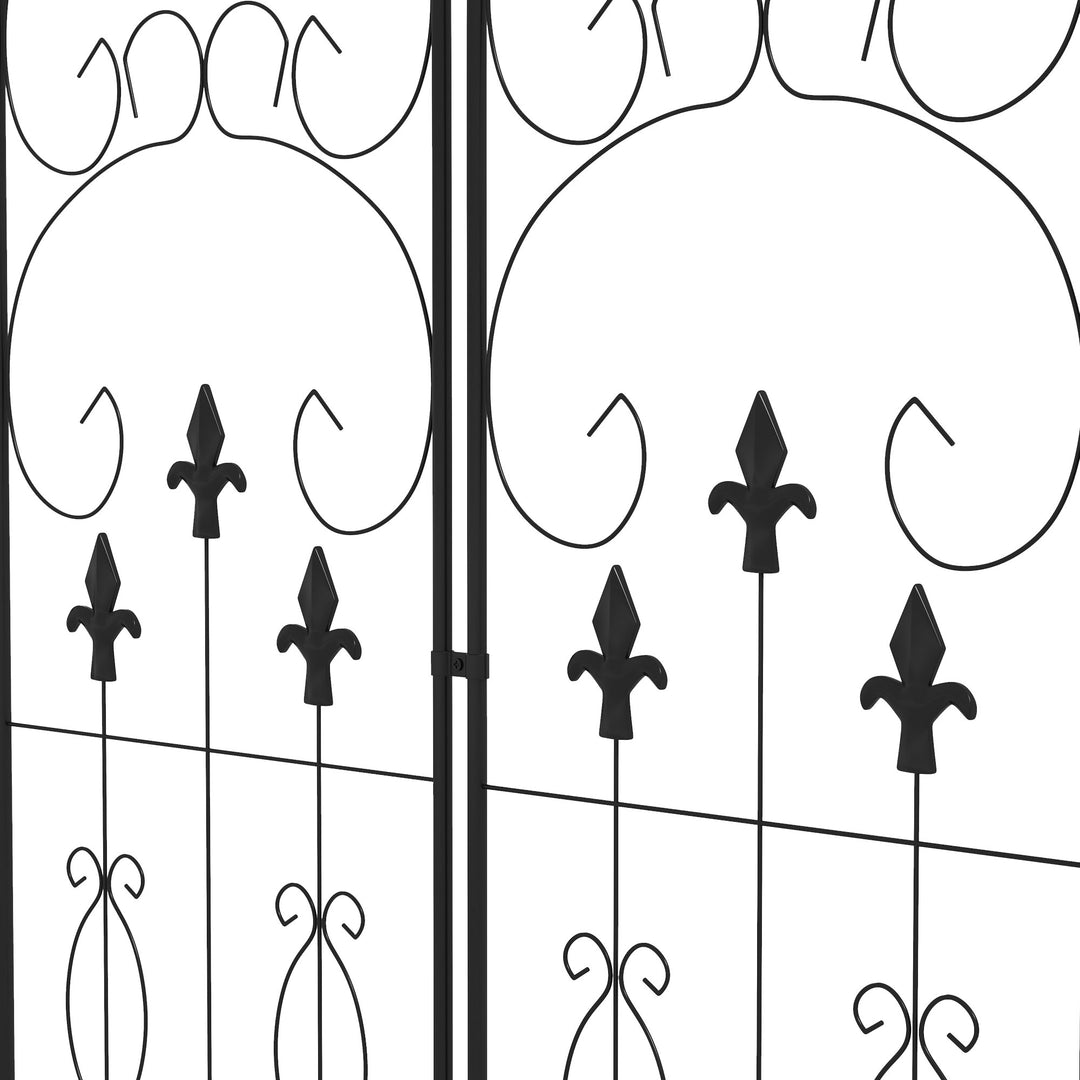 Decorative Trellis Set: Elegant Scroll Design