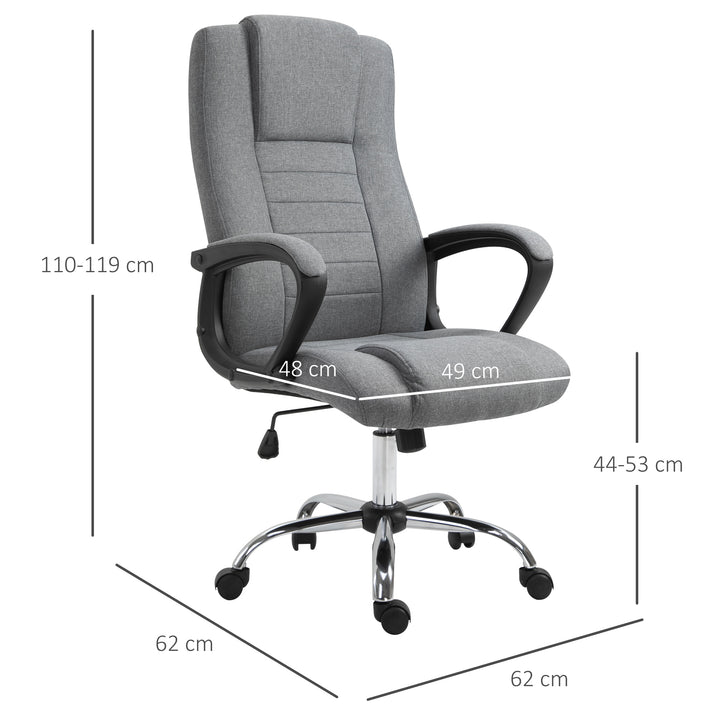 Vinsetto Swivel Office Chair, Grey