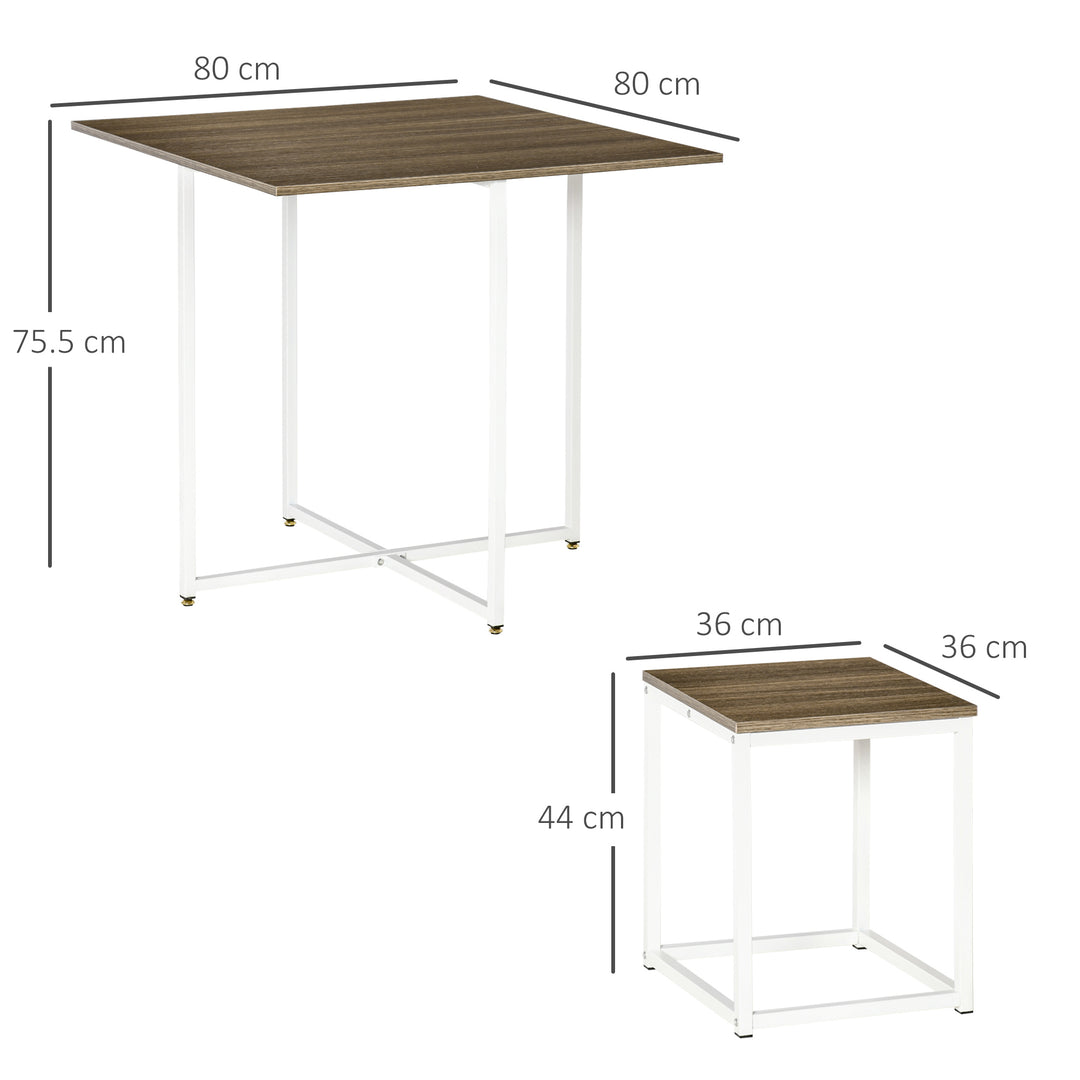 HOMCOM Modern 5-Piece Dining Set, Walnut https://www.awin1.com/pclick.php?p=31569216849&a=1765756&m=17151 Aosom