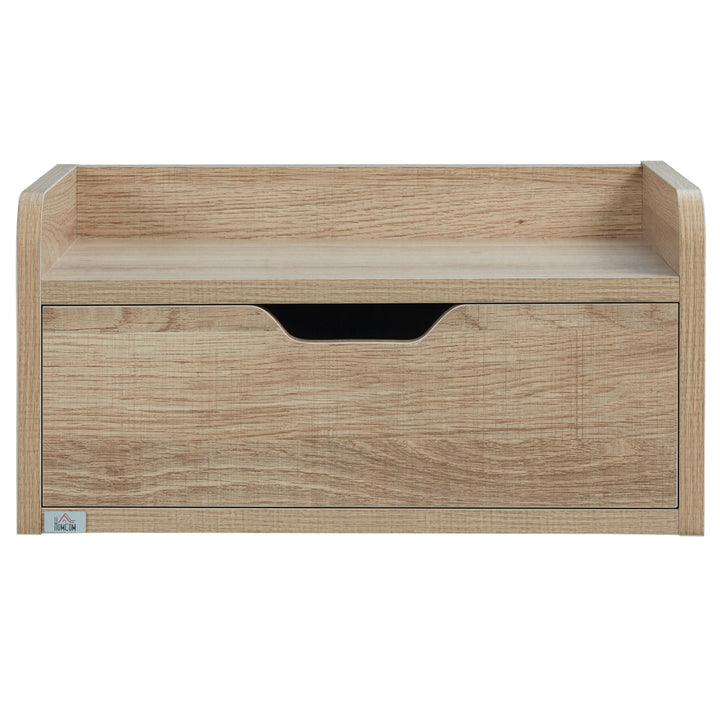 HOMCOM Floating Bedside Cabinet with Drawer