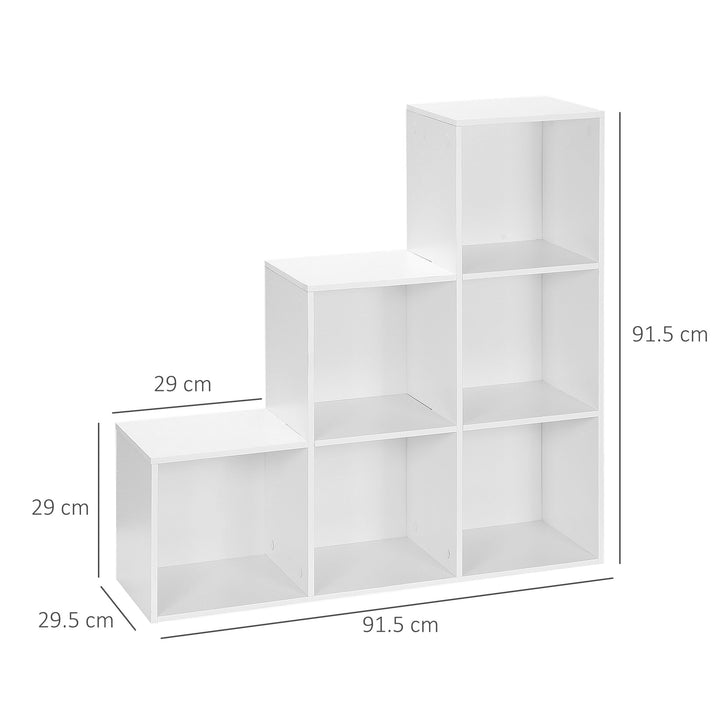 3-Tier 6 Cube Shelving Unit: Organised Storage Solution for Home & Office