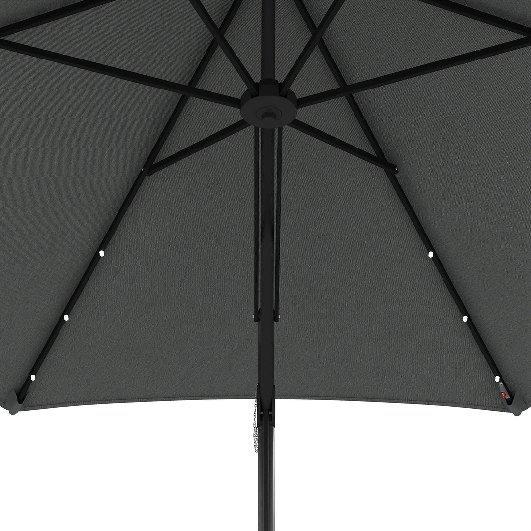 3(m) Garden Parasol Cantilever Umbrella with Solar LED