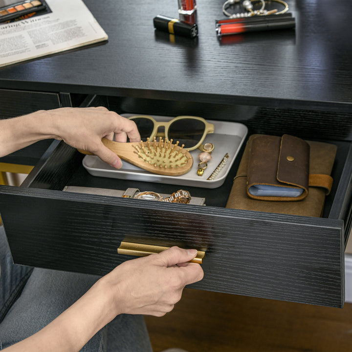 Dressing Table with Lighted Mirror