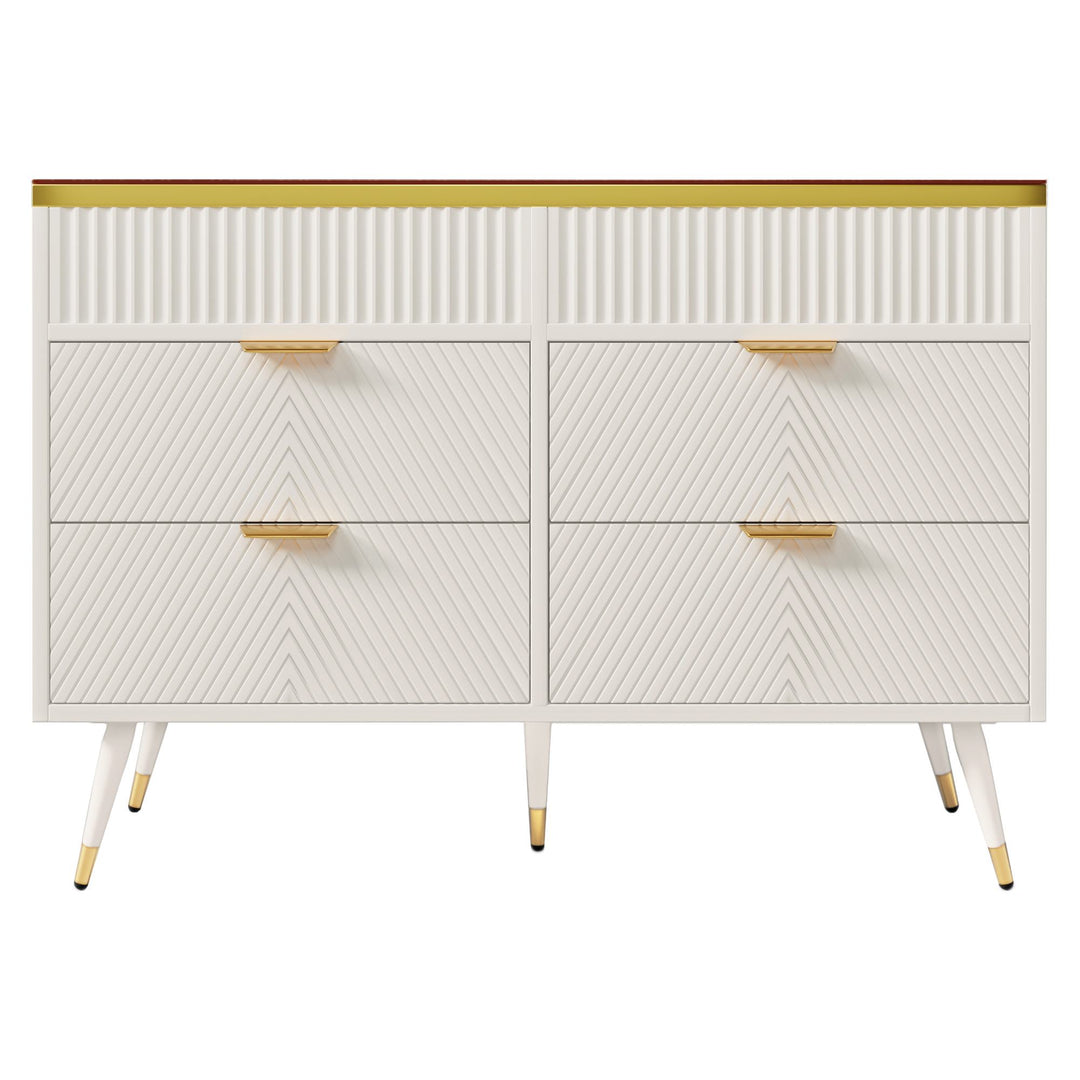 Sideboard Storage Cabinet Dresser with 6 Drawers