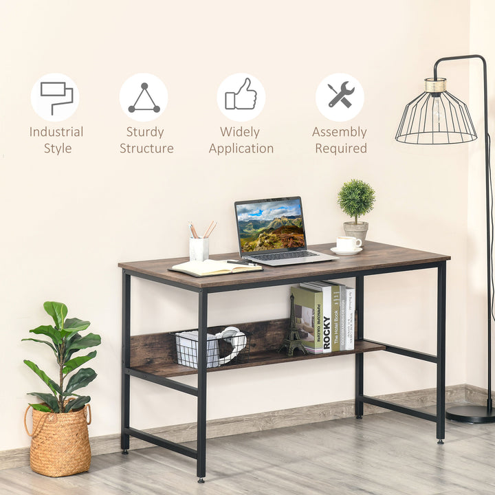 HOMCOM Desk with Storage Shelf