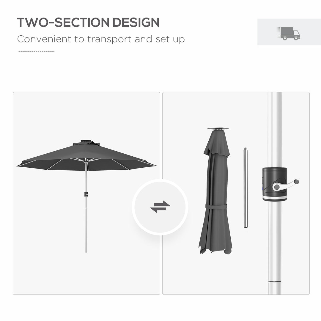 Waterproof LED Patio Umbrella