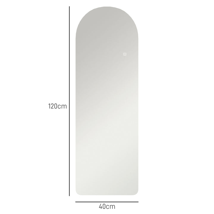 Arched Full Length Mirror with LED Lights