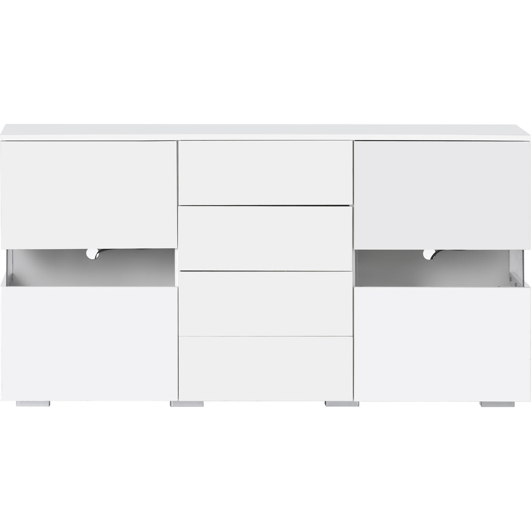 Matt and High Gloss Modern Sideboard Storage Cabinet with LED Lights