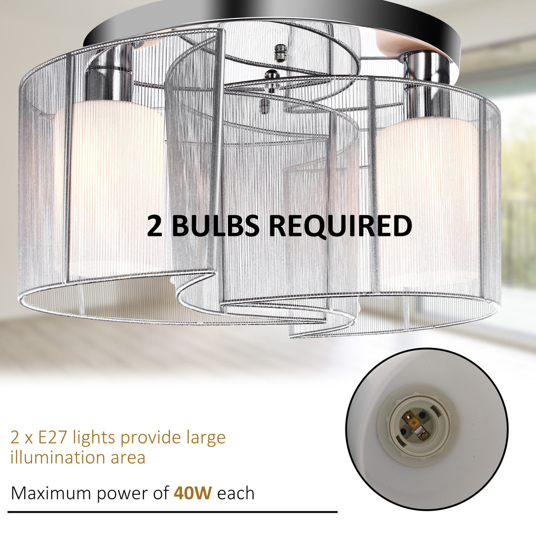 Modern Design Mini Style Flush Mount Ceiling Light with Flush Metal Finish Chandelier for Hallway