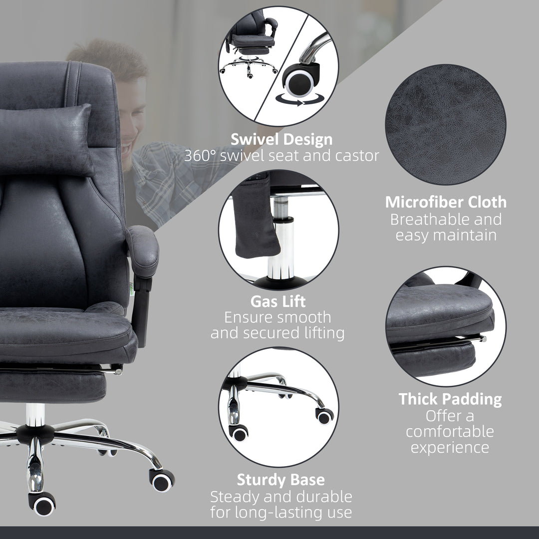 Vinsetto Executive High Back Massage Office Chair, Remote Control