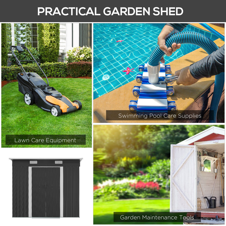 6.8 x 4.3ft Outdoor Garden Storage Shed