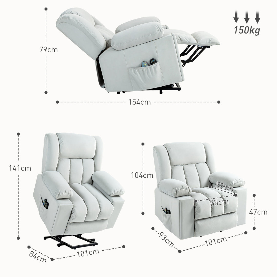 Power Lift Recliner Chair with Vibration Massage and Heat