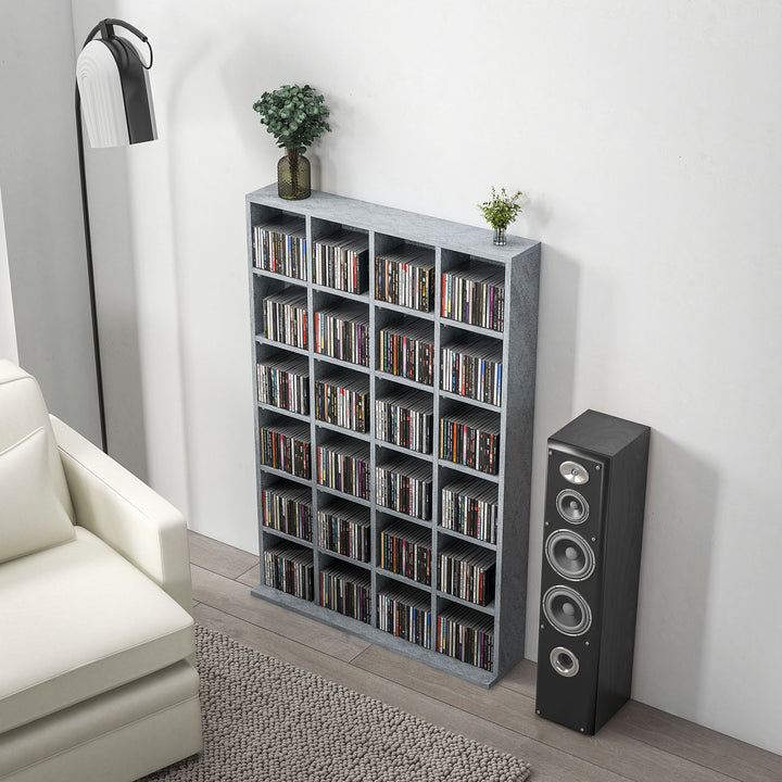 CD Storage Unit with Adjustable Shelves