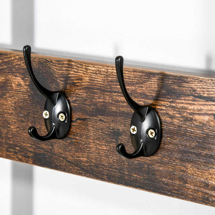 Hall Tree Coat Rack Stand