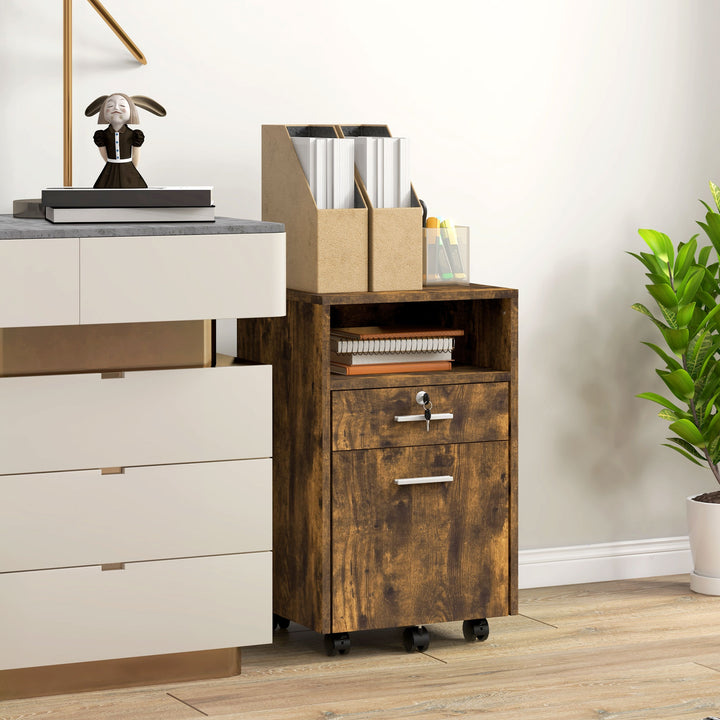 Vinsetto Lockable Filing Cabinet for Home Office