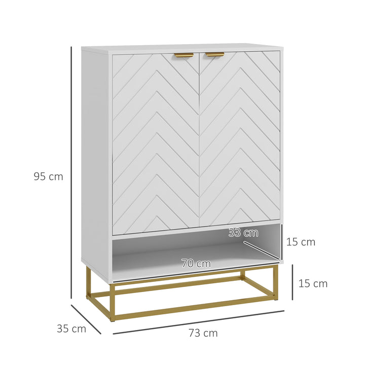 HOMCOM Shoe Storage Cabinet