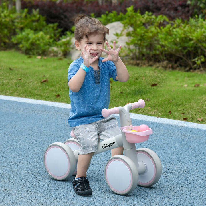 Kids Balance Bike for 1-3 Years Old with Adjustable Seat