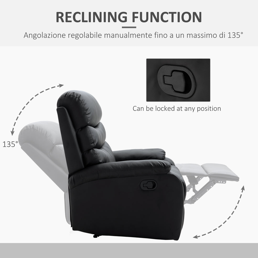 PU Leather Reclining Chair