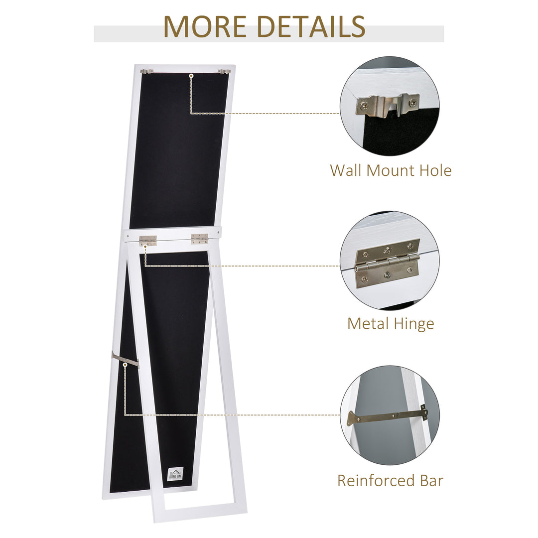 Floor Length Mirror with Back Stand or Wall Mounted