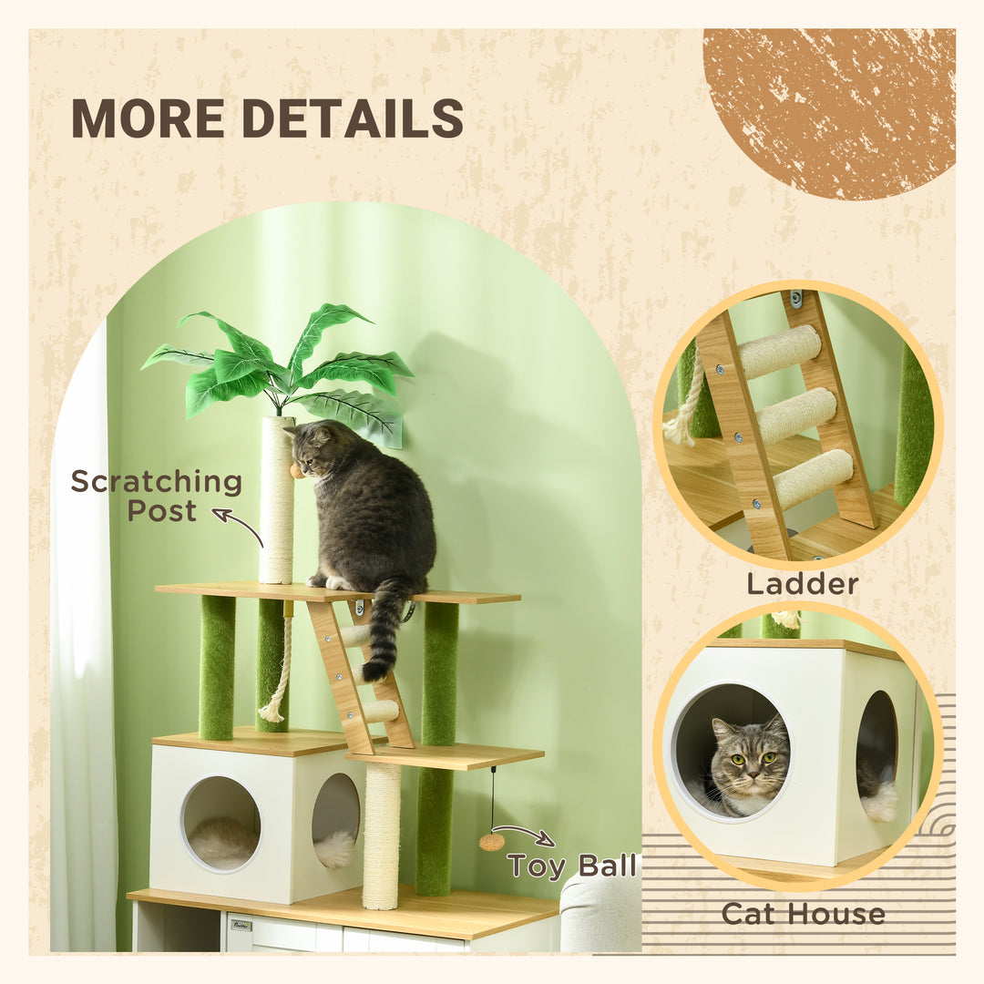 Cat Tree w/ Hidden Litter Box Enclosure