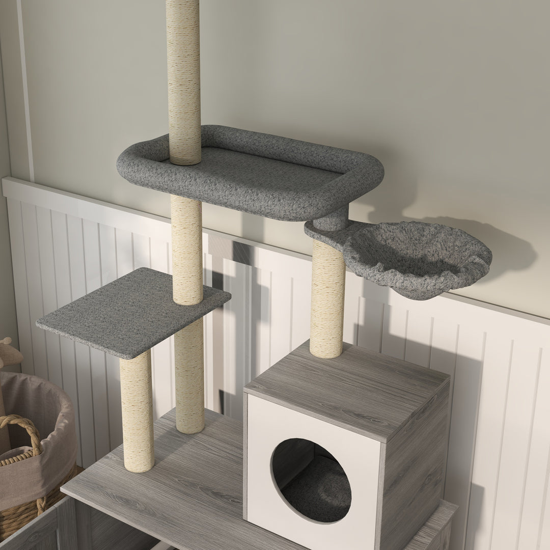 Cat Tree w/ Hidden Litter Box