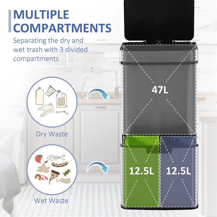 72L Recycling Sensor Bin