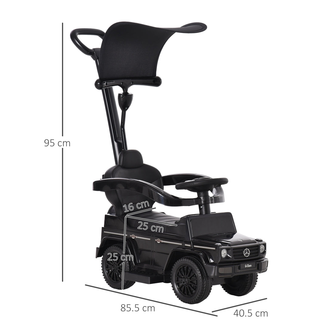 Ride-On Car Push Along Car Mercedes-Benz G350 Sliding Walker Foot to Floor Slider Stroller Toddler w/ Steering Wheel