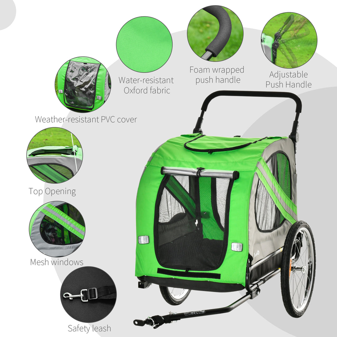 2-in-1 Dog Bike Trailer & Pet Stroller