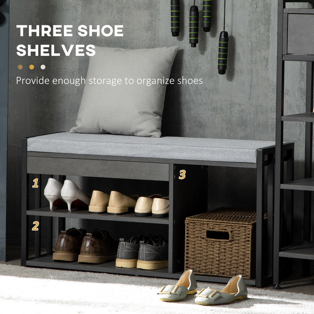 HOMCOM Shoe Storage Bench