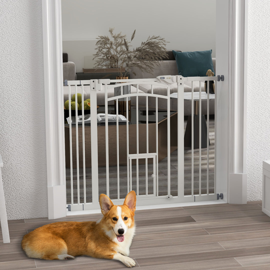 Stair Dog Gate with Cat Door