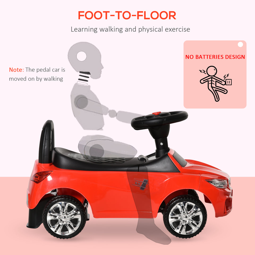 Toddler Ride-On Racer: Foot-to-Floor Slider with Sounds