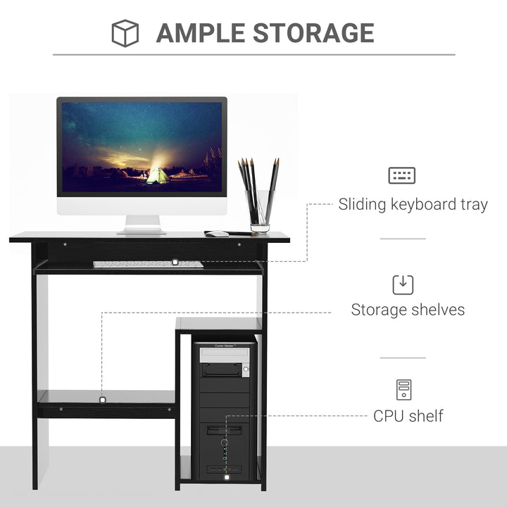 HOMCOM Compact Desk with Tray