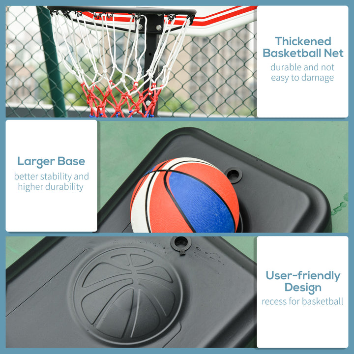 Portable Basketball Hoop: Wheeled Stand for Indoor & Outdoor Play