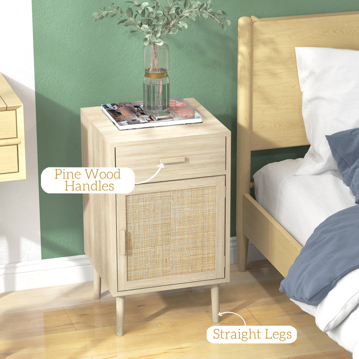 HOMCOM Bedside Tables Set of 2