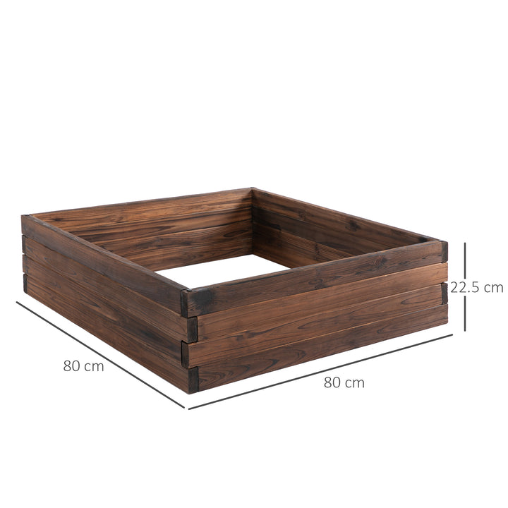 Raised Garden Bed Planter Box: Wooden Outdoor Patio Planter for Plant