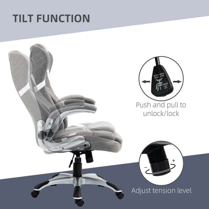 Vinsetto Ergonomic Desk Chair, Grey