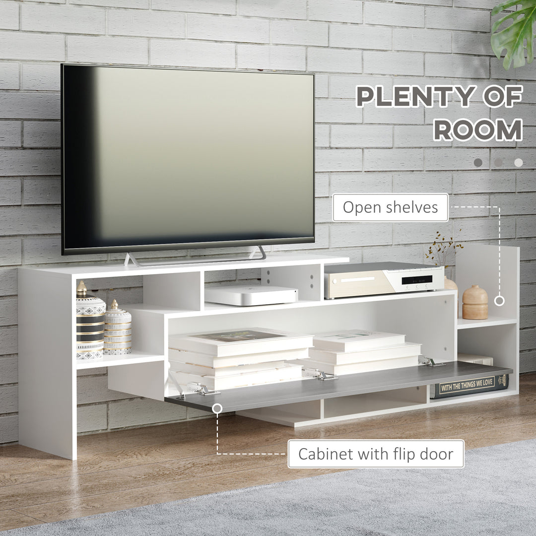 TV Unit with Storage for Wall-Mounted 65" or 50" TVs