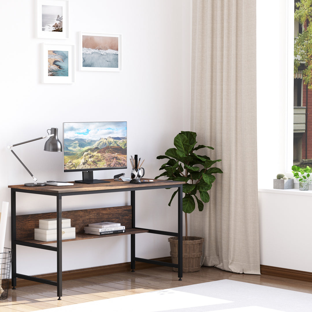 HOMCOM Desk with Storage Shelf