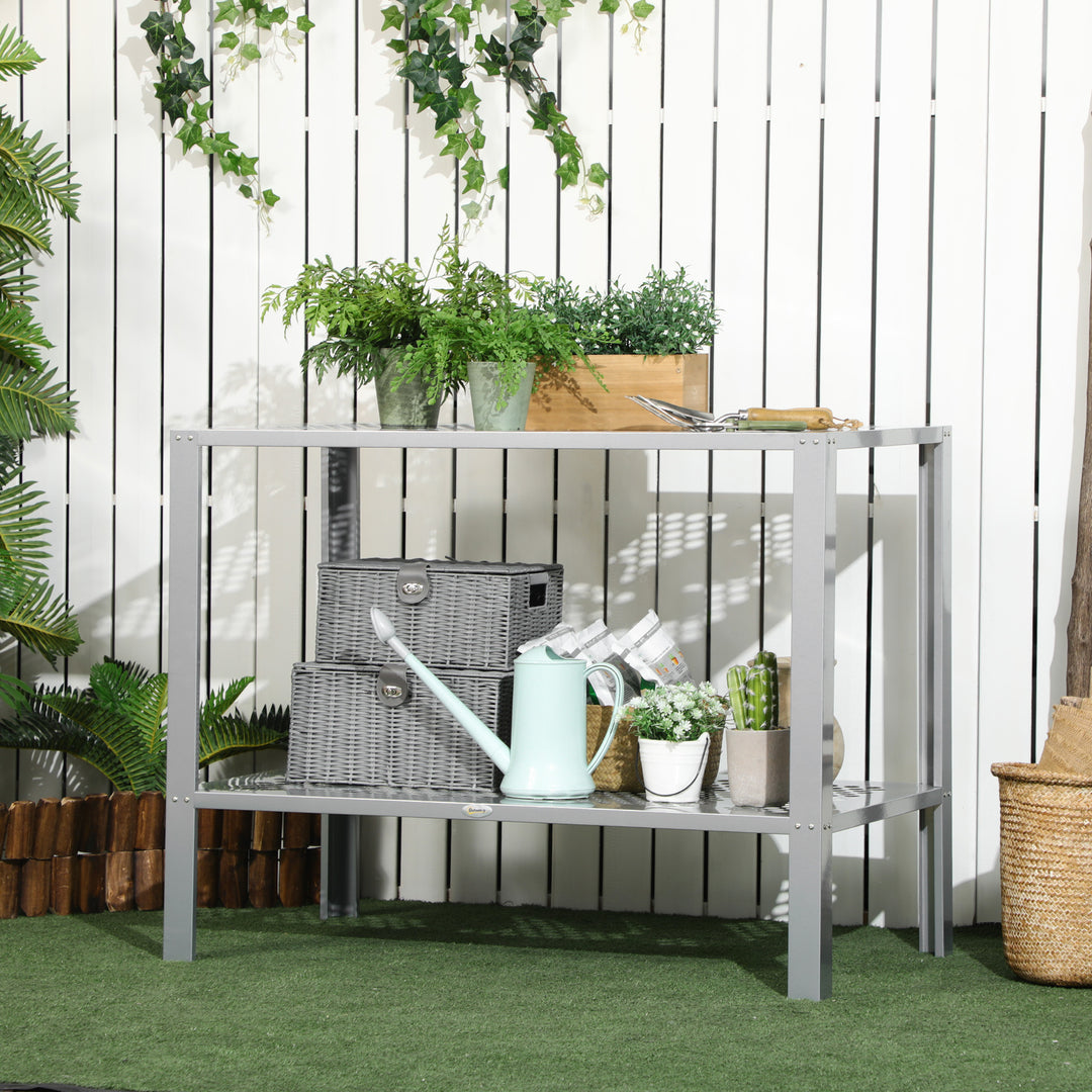 Outsunny 2-Tier Plant Stand