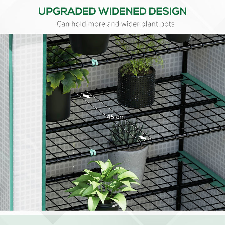 5 Tier Widened Mini Greenhouse w/ Reinforced PE Cover